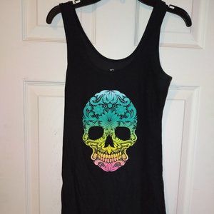 Juniors Skull Tank Top